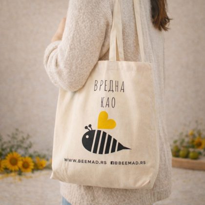 bee mad ceger tote bag vredna kao pcela