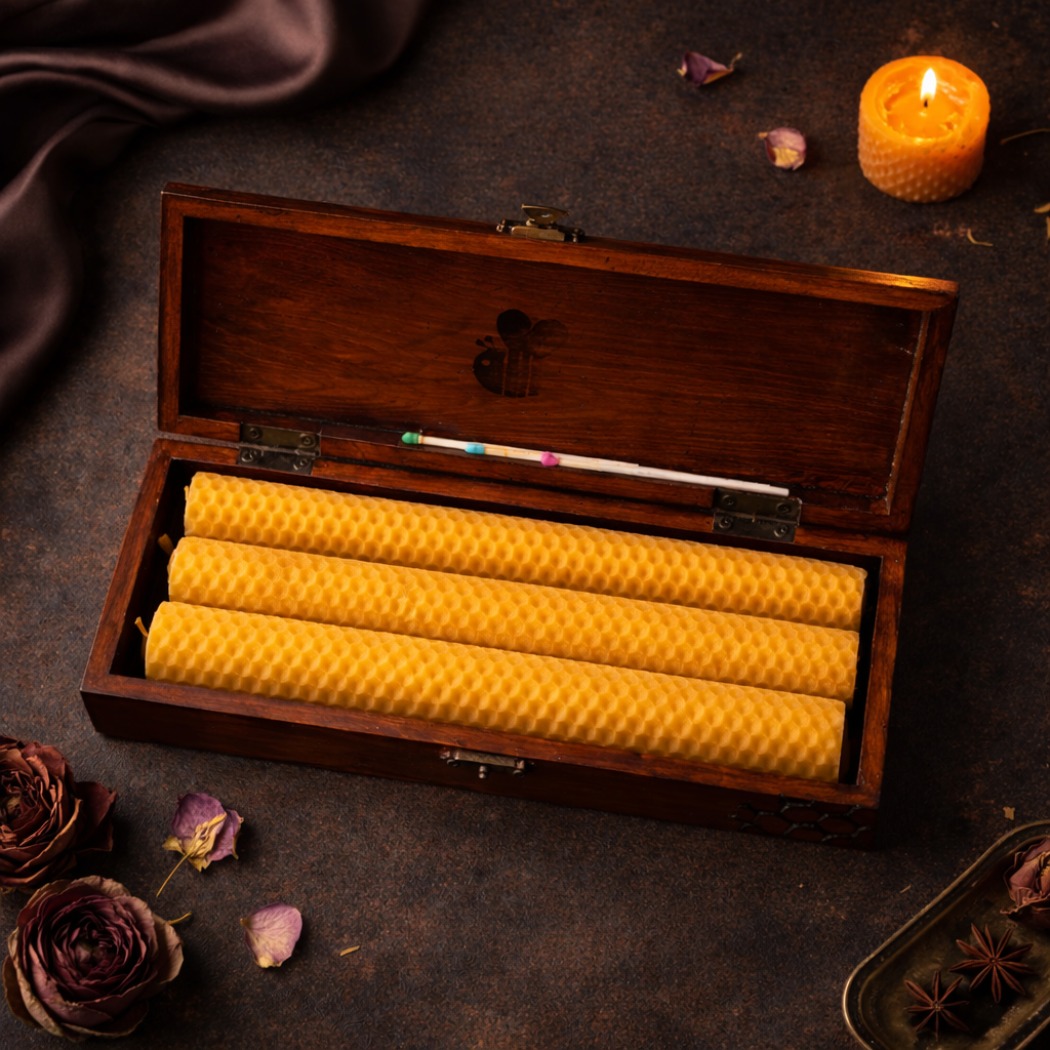 bee mad svaece od pcelinjeg voska poklon set 1