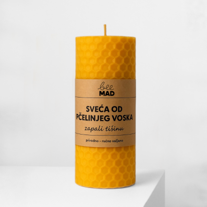 bee mad sveca od pcelinjeg voska, saće uspravna visoka